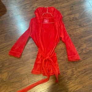 Red Hooded Bathrobe (XS but not really)
